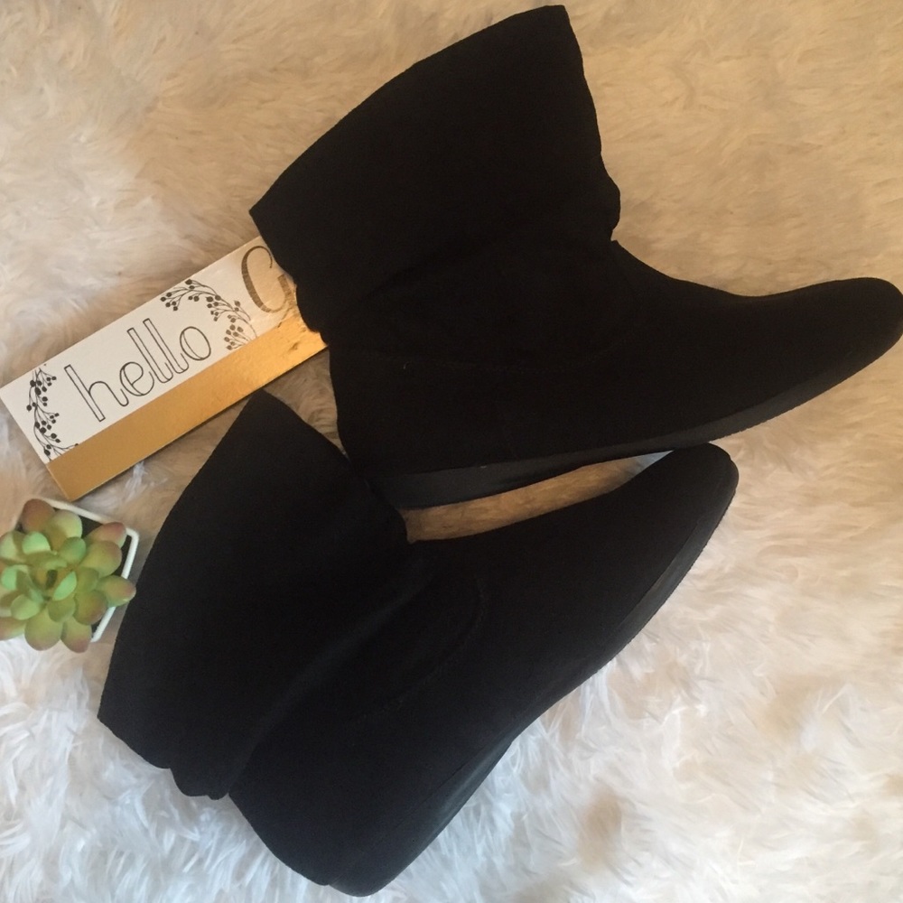 Just In🌟Black Faux Suede Slouchy Boots🌟